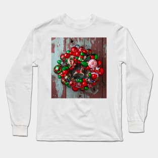 Old Fashion Christmas Wreath Long Sleeve T-Shirt